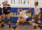 Copperas Cove junior Katy Ranes chases down a pass during the Lady Dawgs 3-1 (25-20, 15-25, 25-18, 25-21) win over the Liberty Hill Lady Panthers Tuesday at Bulldawg Gymnasium.