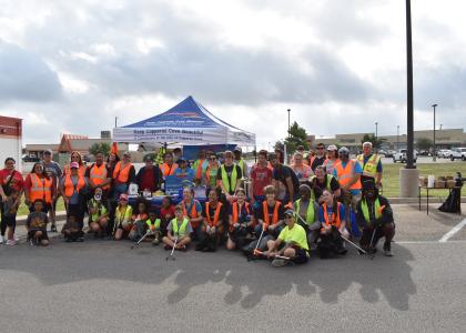 Volunteers line up for a photo at a past Keep Copperas Cove Beautiful event.
